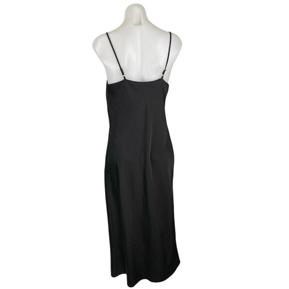 Banana Republic Black Silky Sleeveless Cami Camisole Slip Tank Dress Size XS - Picture 3 of 5